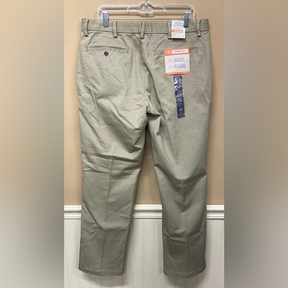 St Johns Bay Easy Care Classic Fit Khaki Chino Pants Size 36X30 NWT - Picture 2 of 4
